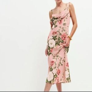 Reformation Reya cowl neck midi dress sz 6
